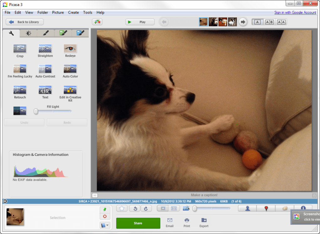 picasa photo editing software for mac