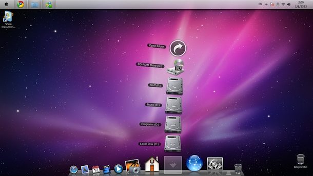 mac login screen for windows 7